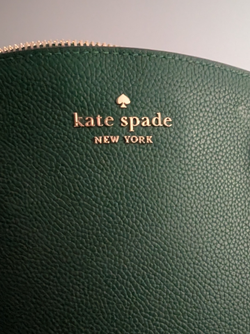 Kate Spade New York Emerald Green Leather Crossbody Bag